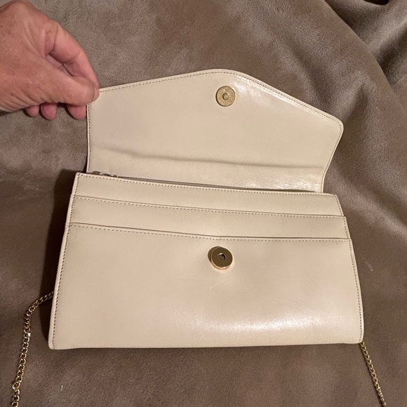 Christian Dior RARE envelope clutch crossbody, ivory leather LIKE NEW! - Picture 9 of 16